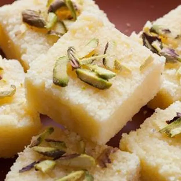 Pista Burfi from Lakshya Sweets, Jind